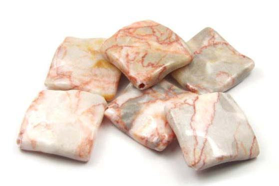 Ozeanjaspis, Quadrat, poliert, 25x25mm