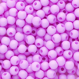 Acrylperlen, rund, Lilac Pink, shiny, glänzend, 4mm