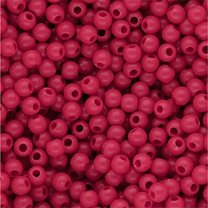 Acrylperlen 4mm Fuchsia rund & glänzend
