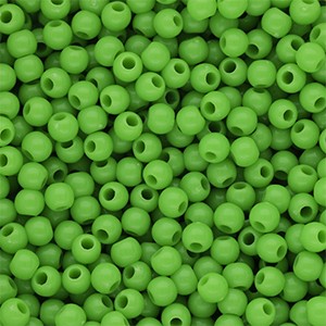Acrylperlen 4mm Apfelgrün rund & glänzend