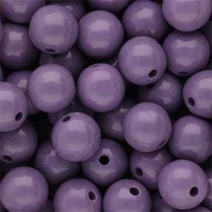 Acrylperlen 12mm Perlviolett rund & glänzend