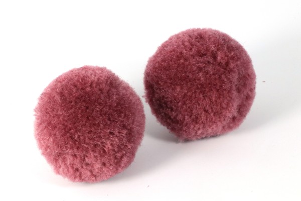 Pompoms, rund, Bean Purple, 30mm