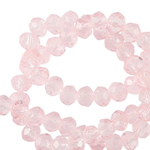 Schliffperlen, Rondelle, Palace Rose, 4x3mm