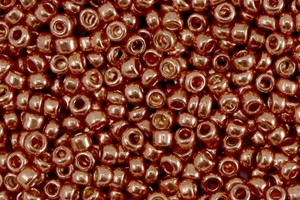 Rocaille, rund, Farbe Metallic Shine Rosegold, 15gr., 2mm, 12/0