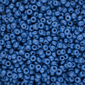 Blaue Glas-Rocailles rund 3 mm – Saatperlen 15 g