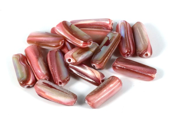Muschelperlen, Stäbchen, Lachs, ca. 13x4mm