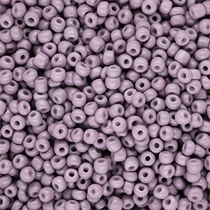 Dusty Mauve Purple Glas-Rocailles rund 3 mm – Saatperlen 15 g