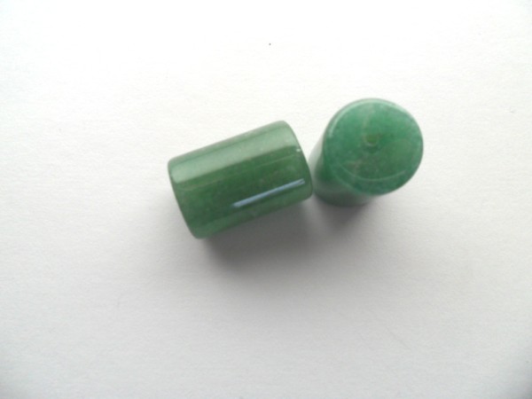 Aventurin, Grün, Walzen, 20x14mm