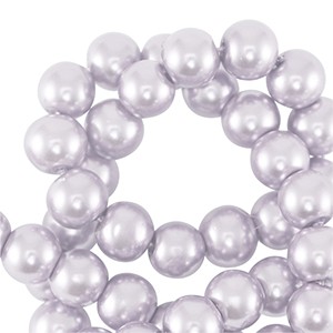Glasperlen, Pastel Lilac, 4mm