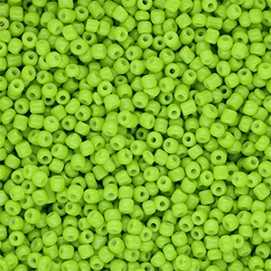 Glas-Saatperlen Lime Green II rund 2 mm 12/0 – 15 g