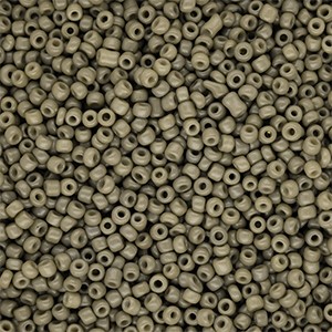 Rocailles Glasperlen Khaki rund 2 mm 12/0 – 15 g