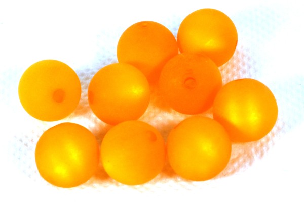 Polarisperlen, matt, Marille, 10mm