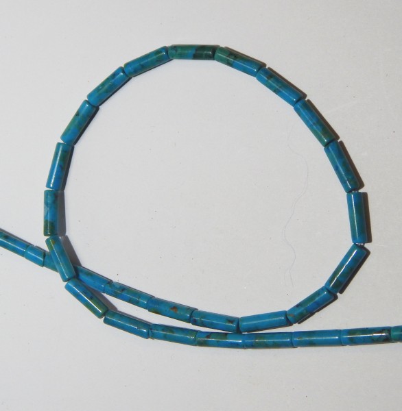 Türkis, Röhrchen, 14x4mm