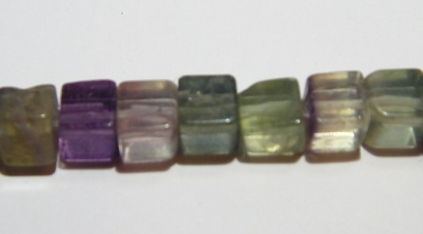 Fluorit, Würfel, 6x6mm