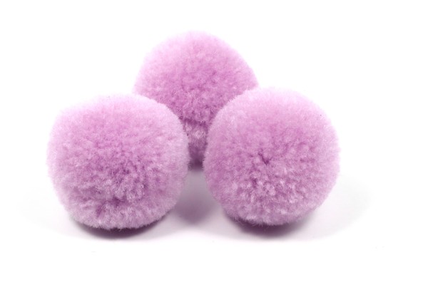 Bommel, rund, Flieder, 20mm