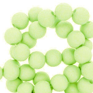 Acrylperlen, rund, Lime Green, matt, 8mm