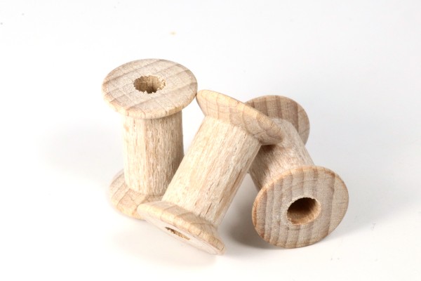 Garnrollen, Holz, Natur, ca. 21mm