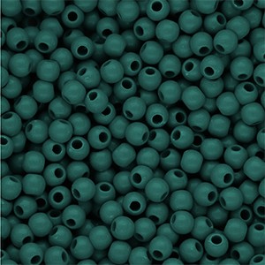 Acrylperlen 6mm Mediterran-Grün rund & glänzend