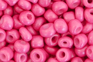 Glasperlen, rund, Deep Pink, 15gr., 4mm, 6/0