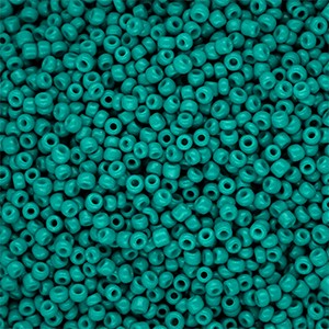 Glas-Rocailles Teal Green rund 2 mm 12/0 – 15 g