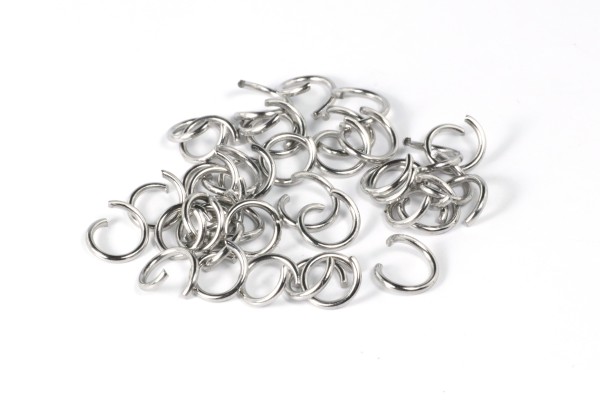 Binderinge, Edelstahl, 6mm, 25 Stück